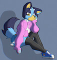Bluey and Lancia by TheBurningDonut