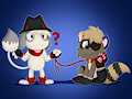Flea raccoon by BogartRascal