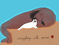 Snuggling with mama by Hinako20