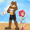 Summer Bear and Seedrian by TheVgBear