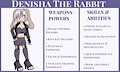 Commission: Denisha the Rabbit Reference Sheet by MelSky