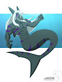 Sen In Shark Form by Crocdragon