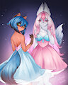 Nazuna and Mirichu by sharkxbark