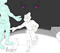 Kams curiosity with the mannequin by Leomane