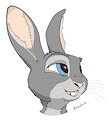 Bunny portrait by silkleo