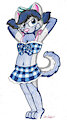 swimsuit husky by StellaPaw284