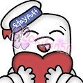 Stay puft marshmallow man twitch emote by Lokifan20