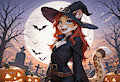 Witchy Rowan (Halloween Treat) by TadashiFox