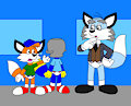 Alex, Billy and Professor/Shaking a Pot Out of Alex the Fox's Head by CartoonFoxArt2002