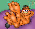Garfield Kickin Back by TheRedSkunk