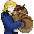 Rover and Frazone in Love by LittleRover