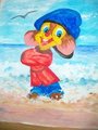 Fievel On Beach (Birthday Present.) by KushHeadFievelAndNubs