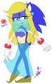Belly Dancer Sonic by awkwarddarknerd
