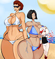 Robotniks on the Beach by Denizen1414