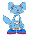 Spot, Riya, and Vanilla in Underwear, Socks and Shoes by CartoonFoxArt2002