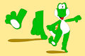Yoshi Balances On One Toe! by JarvisYoshi9509