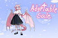 White dragon girl Adoptable by Arcteuz
