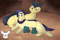 Typhlosion Family by KendraEevee