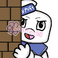 Stay puft marshmallow man lurk emote by Lokifan20