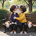 Twins kiss by JohnnyByFar