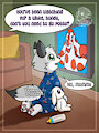Dreg watching cartoons by DavidBest1996