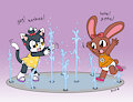 Water Fountain Fun -By StarryBlur- by DanielMania123