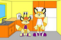 Alfredo the Fox and his Father, Albert by CartoonFoxArt2002
