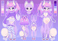Adopt #6 Purple Pompom by Freylika