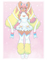 Ophelia the Lopunny-Sylveon Hybrid by Asementor