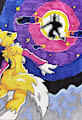 Digivolution In The Eye Of the Moon by AciedSpade