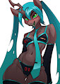 Bugtsune Miku by Chrysalisdraws