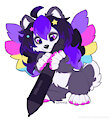 UwUshka with stylus pen by Elronya