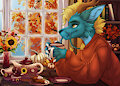 Fall Cozy Tea YCH - Hayate