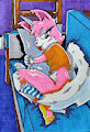 Unikitty and the Double Decker Couch... by AciedSpade