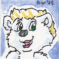 Cute PolarBearSDKennyTeddyBear Watercolor Icon by Friar