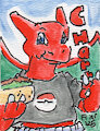 Charr BFC Watercolor Badge by Friar