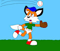 Billy the Fox Catching a Baseball