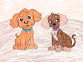 A Pair of Perky Puppies by MrRoseLizard