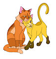 Pitch and Potch as cats by Consuelo95