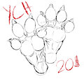 YCH paws soles view by Vinvinpewf