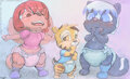 Little Diaper Fluffs by OzzieKitSkunk