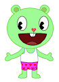 Flippy in white tank top undershirt and A-shirt and different types of boxers (with socks) by pingguolover