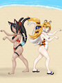 Nekomata and Ju Fufu by LurkingTyger