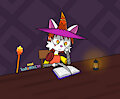 Studying spells by Netherkitty