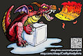 Dragon Hugging ICE Cube Clean Version by CraftyAndyArt