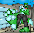 Colossal Fonzo in Da City by TheRedSkunk