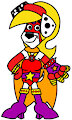 Dylan Dalmatian in Girly Sexy Superheroine Costume by DemonFuego48