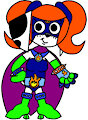 Dolly Dalmatian in Sexy Superheroine Costume by DemonFuego48