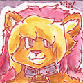 Cute AquariusFriar Watercolor Icon by Friar