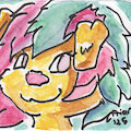 Cute 4Lung Watercolor Icon by Friar